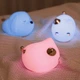 Ночной детский светильник Baseus Cute Series Kitty Silicone со встроенным аккумулятором 1100 mAh, белый - зображення 10