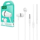 Вакуумные наушники Hoco M34 Honor Music гарнитура, AUX, 1.2м) - Белый - изображение 7