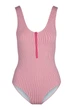 Купальник слитный с мягкой чашкой LingaDore 50B/2XL Розовый полоска (70560) - зображення 4