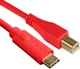 Кабель UDG Ultimate Audio Cable USB 2.0 C-B Red Straight 1.5m - изображение 2