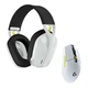 Навушники + миша Logitech G435SE + G305SE бездротовий ігровий комплект Black/White/Lime (981-001162) - зображення 1