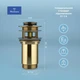 Донный клапан для раковины WELLSEE Drainage System 182131000 с переливом - изображение 6