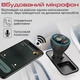 Bluetooth FM-трансмиттер Promate PowerTune-38W USB-A OTG/USB-A QC3.0/USB-C PD Black (powertune-38w.black) - изображение 3