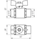 Кран кульовий прямий Q PROFESSIONAL 1/2″ ЗЗ КБ PN40 QP153 - зображення 4