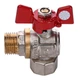 Кран кульовий кутовий PROFESSIONAL 1/2″ ЗВ КБ PN40 QP154 - зображення 2