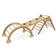 Детский игровой комплекс Baby Sport SB Альпинист-3 с горкой 106 см и пирамидой Коричневый (Альпинист-3) - изображение 5