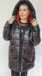 Куртка Exclusive moda М-254 54 Чорний с червоним - зображення 1