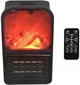 Обогреватель электрический тепловентилятор портативный FLAME с LCD дисплеем и имитацией камина 500W - изображение 1