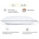 Подушка MirSon 1486 Royal Pearl memory effekt М'яка 50х70 см (2200001540323) - изображение 3