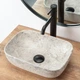 Умивальник Rea Camelia Light Stone 25x36 Grey (REA-U0362) - зображення 4