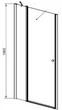 Душові двері Radaway EOS II DWS 140x195, ліві, скло прозоре (3799456-01L) - зображення 3