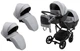 Коляска 2 в 1 для двойни Bair Next DUO Soft 10 серый - изображение 1