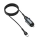 Автомобільний зарядний пристрій Hoco Z43 with Type-C (1 USB-A, QC3.0), чорний - зображення 4