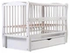 Кровать Babyroom Еліт маятник, ящик, откидной бок DEMYO-5 бук белый - изображение 1