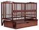 Кровать Babyroom Веселка маятник, ящик, откидной бок DVMYO-3 бук тик - изображение 4