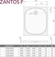 Душевой поддон RADAWAY Zantos F 120x90 M3ZNF1290-06 - изображение 3