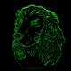Акриловый светильник-ночник Собака 2 зеленый tty-n001109 - изображение 1