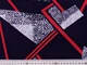 Ткань Софт геометрический, красный на темно-синем, пог. м. (ф53, 12304, д5 цв1) - изображение 3