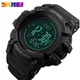 Мужские тактические часы Skmei 1356 Compass (с компасом) для военных - изображение 3