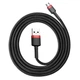 Кабель швидкого заряджання Baseus Cafule Micro USB to USB |2.4A, 1M| red-black - зображення 4