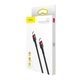 Кабель Type-C to Type-C Baseus Cafule PD2.0 60W 1m Red black (CATKLF-G91) - изображение 8