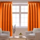 Штора Vipro Group Decora 140 х 250 см на тесьме (404-06) оранжевая - изображение 2