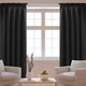 Штора Vipro Group Decora 140 х 250 см на тесьме (404-34) черная - изображение 2