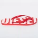 Шлепанцы Diesel SA-Briian Flame Scarlet/White 46 - изображение 3