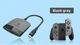 Адаптер перехідник HAGIBIS USB Hub Type-C 3.1 - HDMI для Nintendo Switch / OLED / Black-Gray - зображення 3