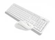 Комплект (клавиатура, мышь) беспроводной A4Tech FG1012 White USB - изображение 5