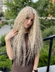 Парик на сетке Lace Wig KELLY № APRIC длинный пшенично-пепельный, термостойкое волокно - изображение 3