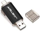 USB Флеш накопичувач JASTER 16GB + Type-C 2.0 Black (17626) - зображення 1