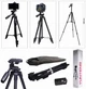 Штатив профессиональный трипод с пультом ДУ для камеры и телефона Yunteng VDT 5208 Tripod Чёрный - изображение 2