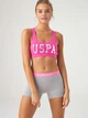 Комплект женского белья (топ + трусики-шорты) хлопковый U.S. Polo Assn 66264 36 (XS) Fuchsia (8680557306545) - изображение 1