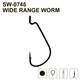 ючки офсетні MiniMax Wide Range Worm SW-0745 №1/0 5шт - зображення 1
