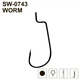Крючки офсетные MiniMax Worm SW-0743 №2/0 5шт - изображение 1