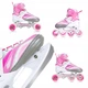 Коньки роликовые SportVida 4 в 1 SV-LG0010 Size 31-34 White/Pink 32-34 (1647674210) - изображение 1