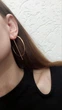Серьги кольца джекетами ER0010 DeKolie золотистые - изображение 4