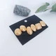 Серьги гвоздики (комплект из 3-х пар) DeKolie ER0018 золотистый - изображение 1
