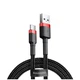Кабель Baseus Cafule USB-USB-C, 3A, 0.5м Black/Red (CATKLF-A91) - зображення 2