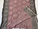 Полотенце льняное банное Снежинки 145х80 бордовый - изображение 3