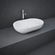 Раковина накладна на стільницю Rak Ceramics Feeling 55 x 35 см, білий глянець (FEECT5500AWHA) - зображення 2