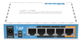 Бездротовий маршрутизатор MikroTik hAP RB951Ui-2ND (N300, 650MHz/64Mb, 5хFE, 1хUSB, 580mW, PoE in, PoE out, антена 1,5 дБі) - зображення 1