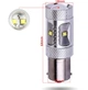 Светодиодная лампа с цоколем 1156 BA15s P21W 6 CREE 30W с линзой Белая Autoexpect (11731) - изображение 2