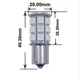 Світлодіодна лампа з цоколем 1156 BA15s P21W 27 SMD 5050 12V Зелена Autoexpect (11122) - зображення 2