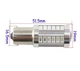 Светодиодная лампа с цоколем 1156 BA15s P21W 33SMD 5630 12V Синяя с драйвером и линзой Autoexpect (11276) - изображение 2