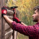 Молоток 800г ручка з фібергласу INTERTOOL HT-0208 - зображення 3