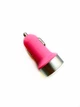 Переходник USB в прикуривателе на 2 входа (Розовый цвет), Авто зарядка на 2 USB - изображение 4