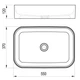 Раковина накладна на стільницю Ravak Ceramic Slim R 55 х 37 см (XJX01155002) - зображення 6
