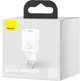 Зарядний пристрій Baseus Super Super Silicone PD Charger 20W (1Type-C) White (CCSUP-B02) - изображение 8